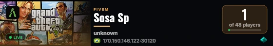 Sosa Sp live status badge