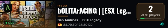 bOLITArACING | [ESX Legacy] live status badge