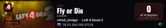 Fly or Die live status badge