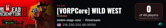 [VORPCore] WILD WEST live status badge