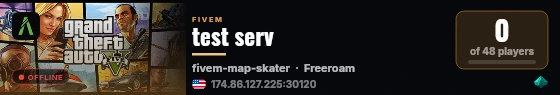 test serv live status badge