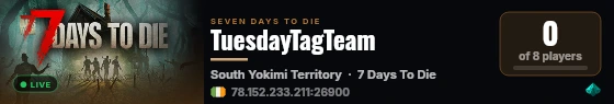 TuesdayTagTeam live status badge