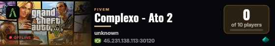 Complexo - Ato 2 live status badge