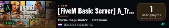 [FiveM Basic Server] A_Trik_Server live status badge