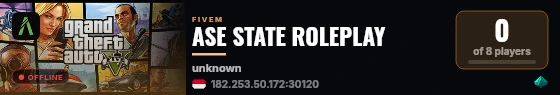 ASE STATE ROLEPLAY live status badge