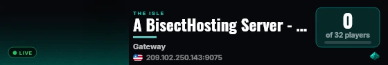 A BisectHosting Server - 9ec53eb1 live status badge