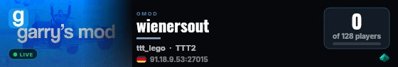 wienersout live status badge
