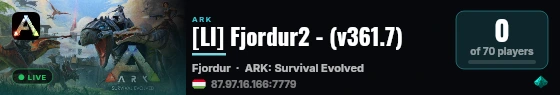[LI] Fjordur2 - (v361.7) live status badge