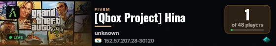 [Qbox Project] Hina live status badge
