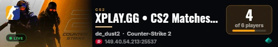 XPLAY.GG • CS2 Matches #683 live status badge
