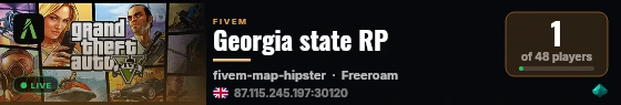Georgia state RP live status badge