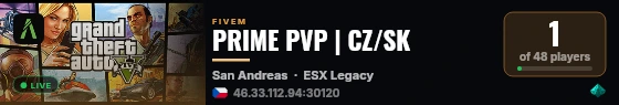 PRIME PVP | CZ/SK live status badge