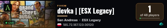 devka | [ESX Legacy] live status badge