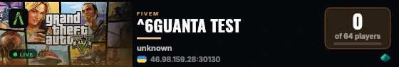 ^6GUANTA TEST live status badge