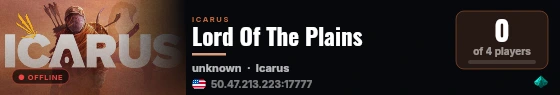 Lord Of The Plains live status badge