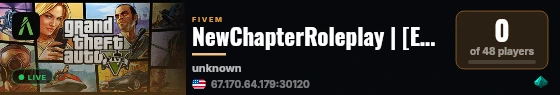 NewChapterRoleplay | [ESX Legacy] live status badge