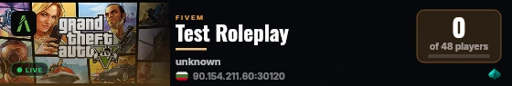 Test Roleplay live status badge