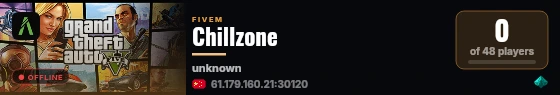 Chillzone live status badge