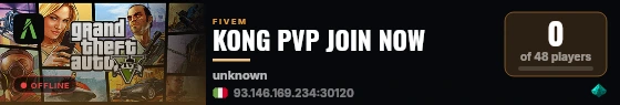 KONG PVP JOIN NOW live status badge
