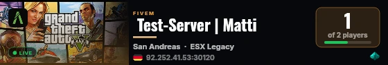  Test-Server | Matti live status badge