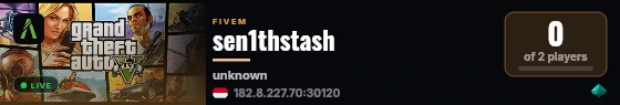 sen1thstash live status badge
