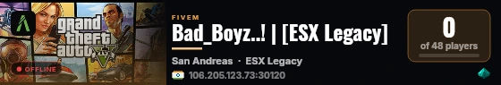 Bad_Boyz..! | [ESX Legacy] live status badge