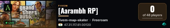 [Aarambh RP] live status badge