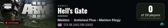 Hell's Gate live status badge