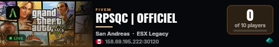 RPSQC | OFFICIEL live status badge