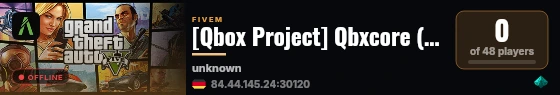 [Qbox Project] Qbxcore (Video) live status badge