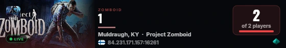 1 live status badge