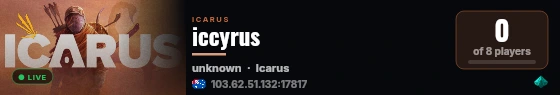 iccyrus live status badge