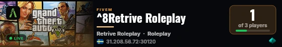 ^8Retrive Roleplay live status badge