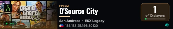 D'Source City live status badge