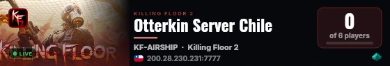 Otterkin Server Chile live status badge