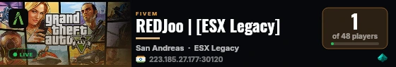 REDJoo | [ESX Legacy] live status badge