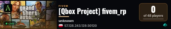 [Qbox Project] fivem_rp live status badge