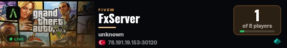 FxServer live status badge