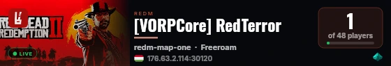 [VORPCore] RedTerror live status badge