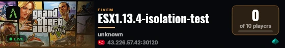 ESX1.13.4基础端 live status badge