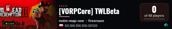TWLBeta live status badge