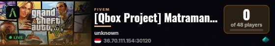 [Qbox Project] Matraman-Estate live status badge
