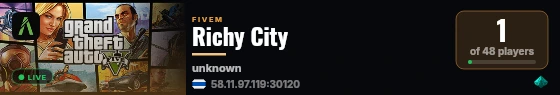 Richy City live status badge