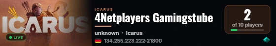 4Netplayers Gamingstube live status badge