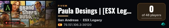 Paula Desings | [ESX Legacy] live status badge