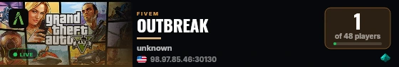 OUTBREAK live status badge