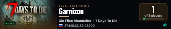 Garnizon live status badge