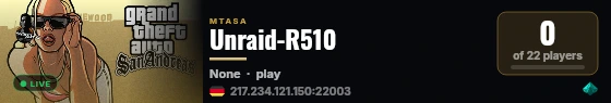 Unraid-R510 live status badge