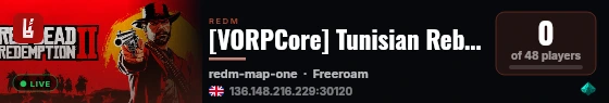 [VORPCore] Tunisian Reborn live status badge