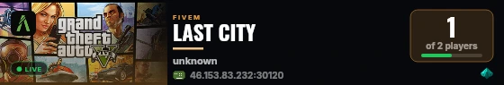 LAST CITY live status badge